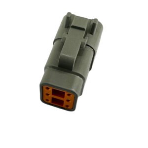 CONECTOR DTM06-6S - DEUTSCH 6 PINOS, FEMEA, COM SELO DE BORRACHA