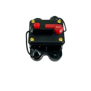 DISJUNTOR DE CORRENTE CONTINUA, IMPERMEAVEL, AUTOMOTIVO, 12V, 80A
