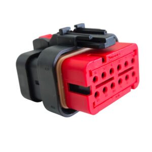 CONECTOR FEMEA 12 VIAS 776437-1, COM TERMINAIS