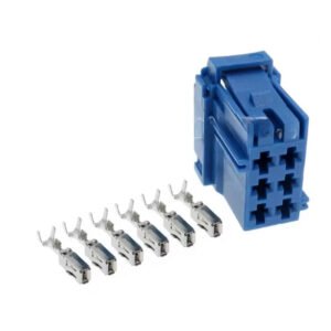 CONECTOR 8-968970-1 FEMEA 6 VIAS AMP MCP 2.8, COM TERMINAIS