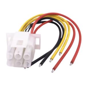 CONECTOR CHICOTE AUTOMOTIVO MACHO 6 VIAS 63080 6,3MM