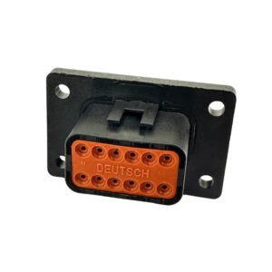 CONECTOR DT04-12PA-LE14 FLANGE DEUSTCH MACHO 12 VIAS, COM TERMINAIS